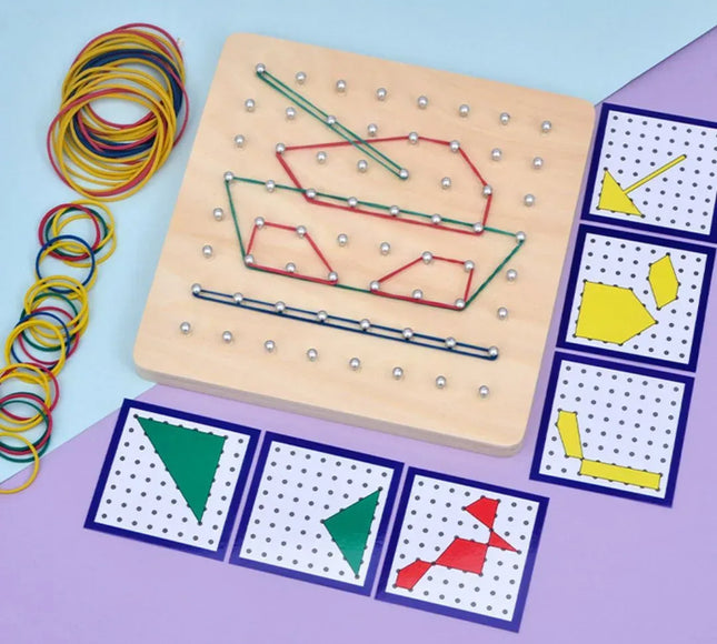 Joc Montessori cu Elastice și Carduri - Bebeboo - Totul pentru copii. Jucării, Hăinuțe, Perne, Mobilier, Textile