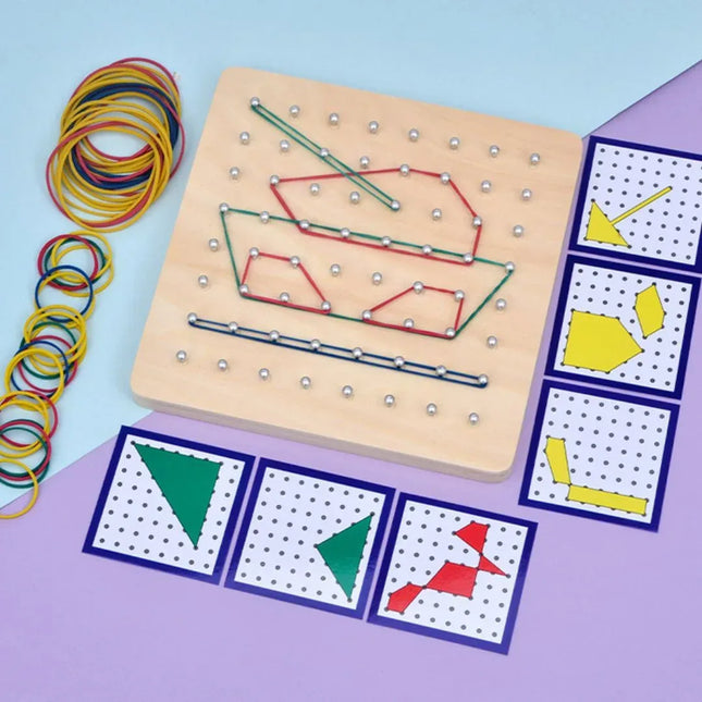 Joc Montessori cu Elastice și Carduri - Bebeboo - Totul pentru copii. Jucării, Hăinuțe, Perne, Mobilier, Textile