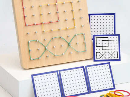 Joc Montessori cu Elastice și Carduri - Bebeboo - Totul pentru copii. Jucării, Hăinuțe, Perne, Mobilier, Textile