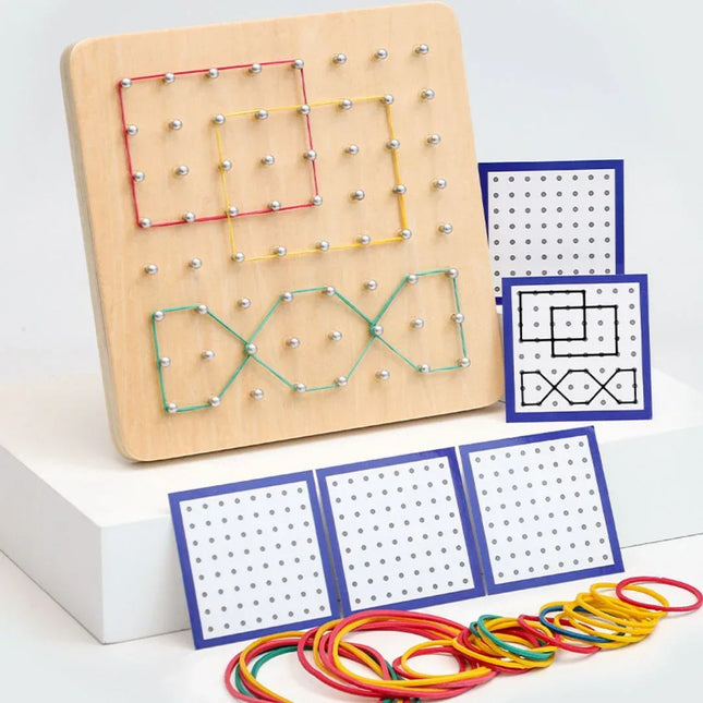 Joc Montessori cu Elastice și Carduri - Bebeboo - Totul pentru copii. Jucării, Hăinuțe, Perne, Mobilier, Textile
