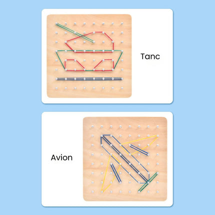 Joc Montessori cu Elastice și Carduri