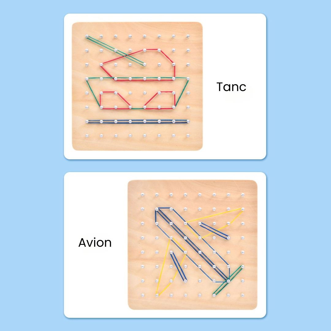 Joc Montessori cu Elastice și Carduri