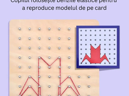 Joc Montessori cu Elastice și Carduri - Bebeboo - Totul pentru copii. Jucării, Hăinuțe, Perne, Mobilier, Textile