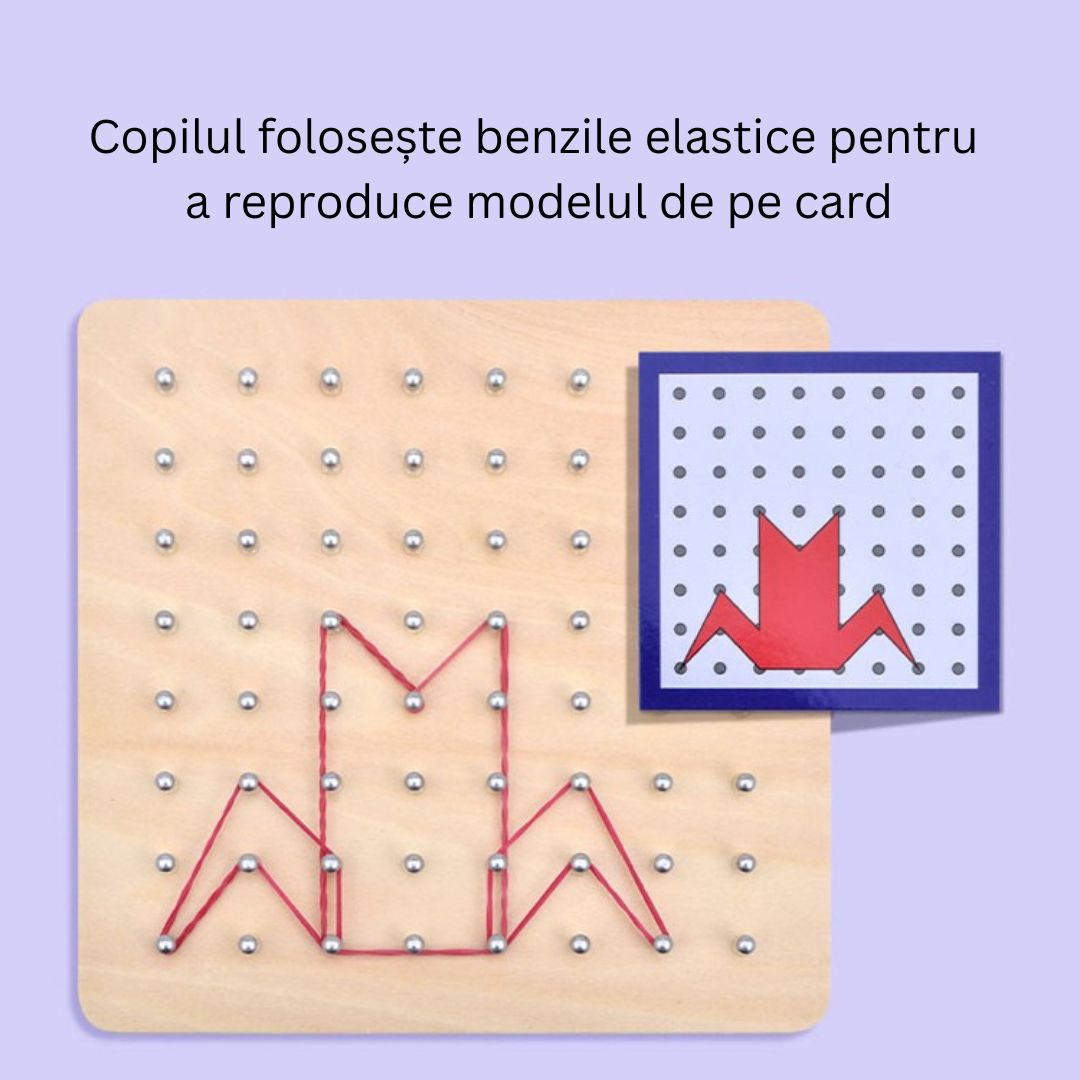 Joc Montessori cu Elastice și Carduri