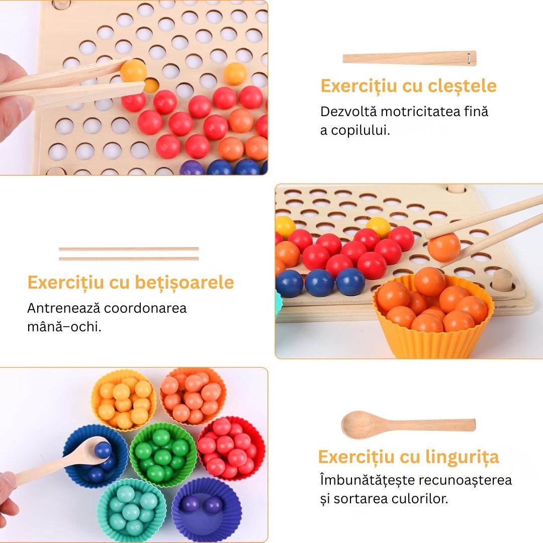 Joc de sortare a bilelor - Curcubeu