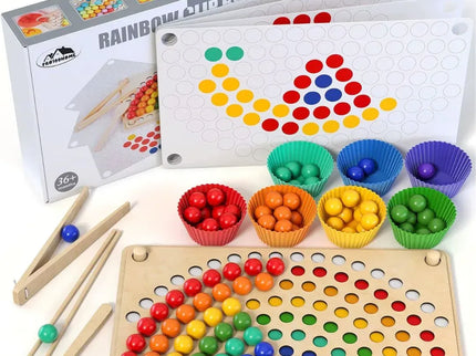 Joc de sortare a bilelor - Curcubeu - Bebeboo - Totul pentru copii. Jucării, Hăinuțe, Perne, Mobilier, Textile