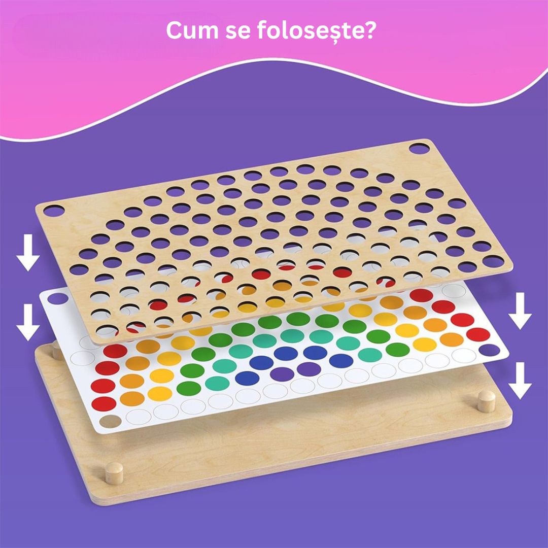 Joc de sortare a bilelor - Curcubeu