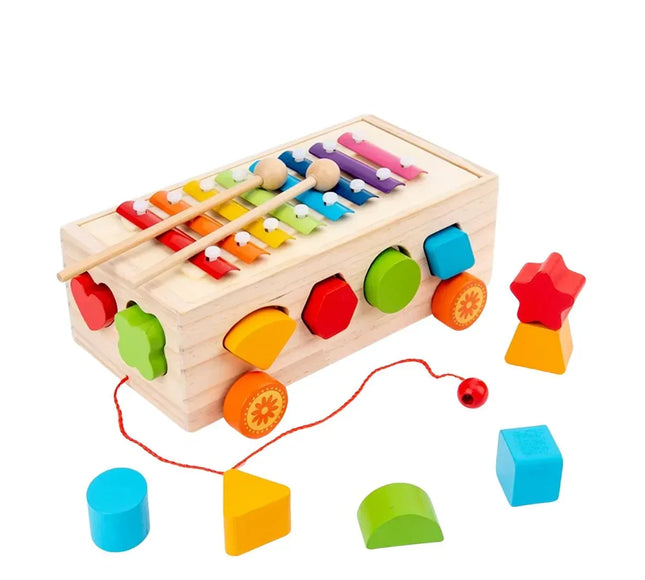 Sortator de forme și xilofon colorat - Bebeboo - Totul pentru copii. Jucării, Hăinuțe, Perne, Mobilier, Textile