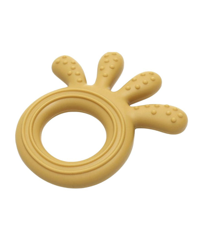 Jucărie Gingivală Silicon – Caracatiță Galbenă, 0 luni+