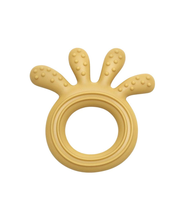 Jucărie Gingivală Silicon – Caracatiță Galbenă, 0 luni+