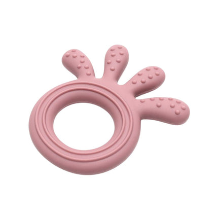 Jucărie Gingivală Silicon – Caracatiță Roz, 0 luni+