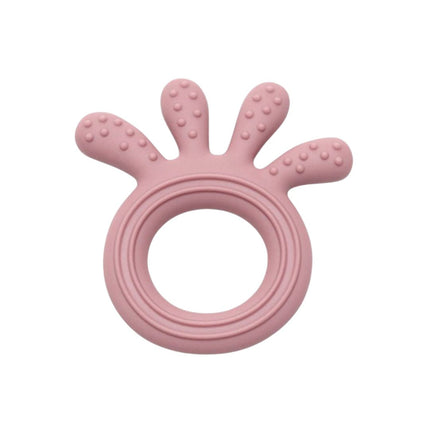 Jucărie Gingivală Silicon – Caracatiță Roz, 0 luni+