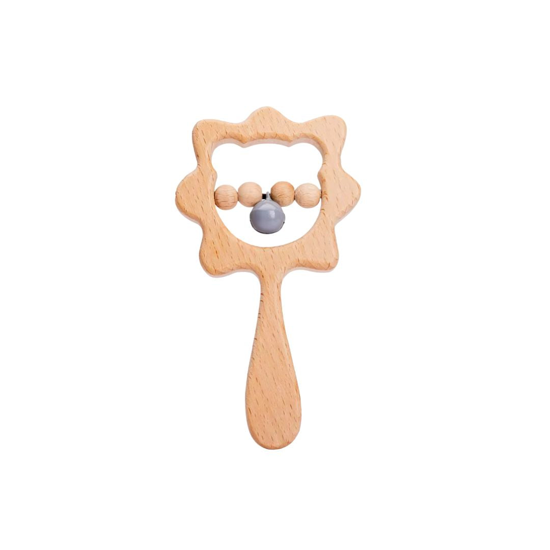 Jucărie de dentiție din lemn, 3 luni+