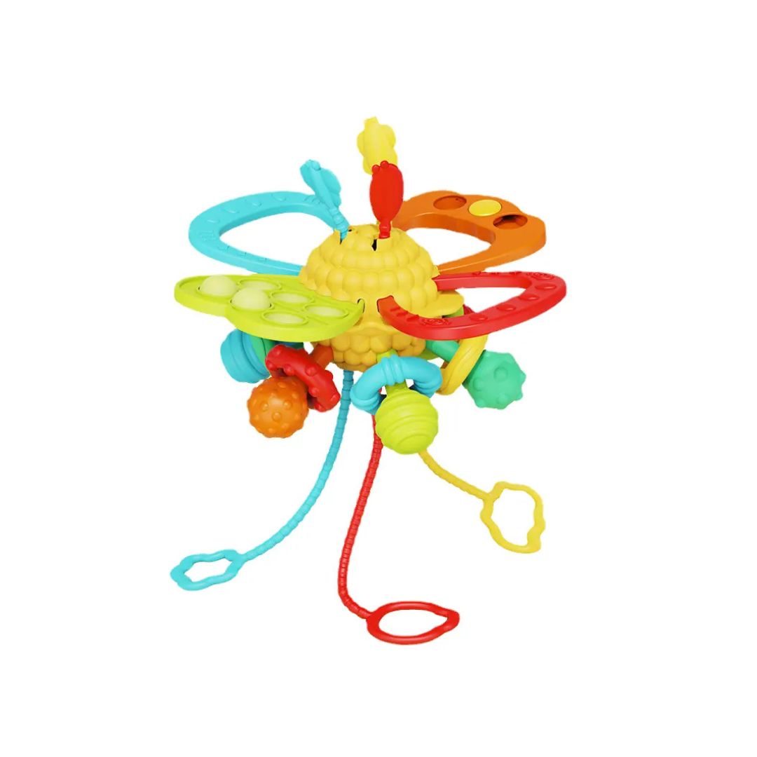 Jucărie Gingivală 6 în 1 Fluture, Silicon Moale, Bebeluși 18 luni+