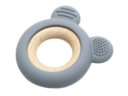 Jucărie Gingivală Silicon și Lemn – Ursuleț Gri, 0 luni+ - Bebeboo - Totul pentru copii. Jucării, Hăinuțe, Perne, Mobilier, Textile