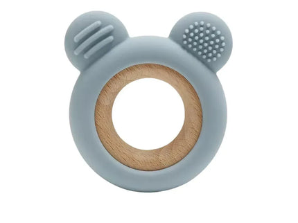 Jucărie Gingivală Silicon și Lemn – Ursuleț Gri, 0 luni+ - Bebeboo - Totul pentru copii. Jucării, Hăinuțe, Perne, Mobilier, Textile