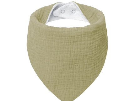 Baveta tip bandana pentru bebelusi, diverse culori, 0 luni+, muselina + bumbac terry
