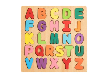 Puzzle Incastru din lemn, 26 Litere 3D - Bebeboo - Totul pentru copii. Jucării, Hăinuțe, Perne, Mobilier, Textile