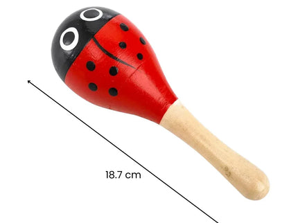 Maracas din Lemn - Jucărie muzicală pentru copii, viu colorate - Bebeboo - Totul pentru copii. Jucării, Hăinuțe, Perne, Mobilier, Textile