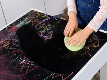 Set Masuta cu scaun pentru copii din Lemn Mdf 3 in 1, Tabla De Scris, Desenat, Colorat, Depozitare, Varsta 3-6 Ani, Alb cu Gri - Bebeboo - Totul pentru copii. Jucării, Hăinuțe, Perne, Mobilier, Textile