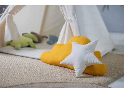 MEGA Set Cort teepee pentru copii, 110 cm x 110 cm - Cream Cloud - Bebeboo - Totul pentru copii. Jucării, Hăinuțe, Perne, Mobilier, Textile