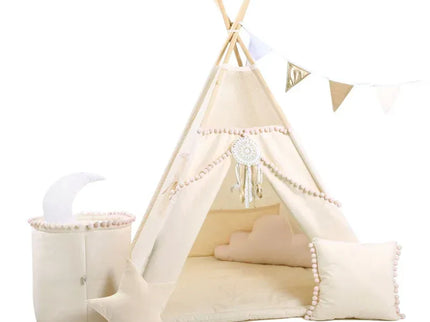 MEGA Set Cort teepee pentru copii Bubble Mesh, 10 elemente - Bebeboo - Totul pentru copii. Jucării, Hăinuțe, Perne, Mobilier, Textile
