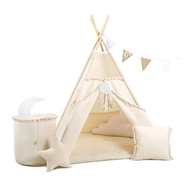 MEGA Set Cort teepee pentru copii Bubble Mesh, 10 elemente - Bebeboo - Totul pentru copii. Jucării, Hăinuțe, Perne, Mobilier, Textile