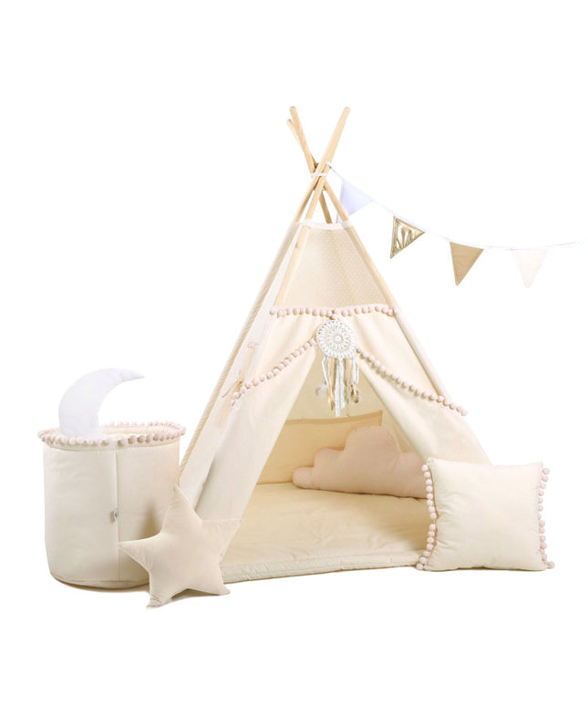 MEGA Set Cort teepee pentru copii Bubble Mesh, 10 elemente