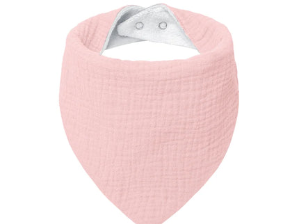 Baveta tip bandana pentru bebelusi, diverse culori, 0 luni+, muselina + bumbac terry