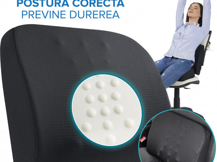 Perna ortopedica lombara Maxi Suporto® pentru Scaun de Birou sau Autoutilitare