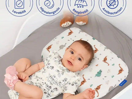 Perna ortopedica pentru bebelusi | Perna bebe nou nascuti 8-24 luni | Impotriva plagiocefaliei - Bebeboo - Totul pentru copii. Jucării, Hăinuțe, Perne, Mobilier, Textile
