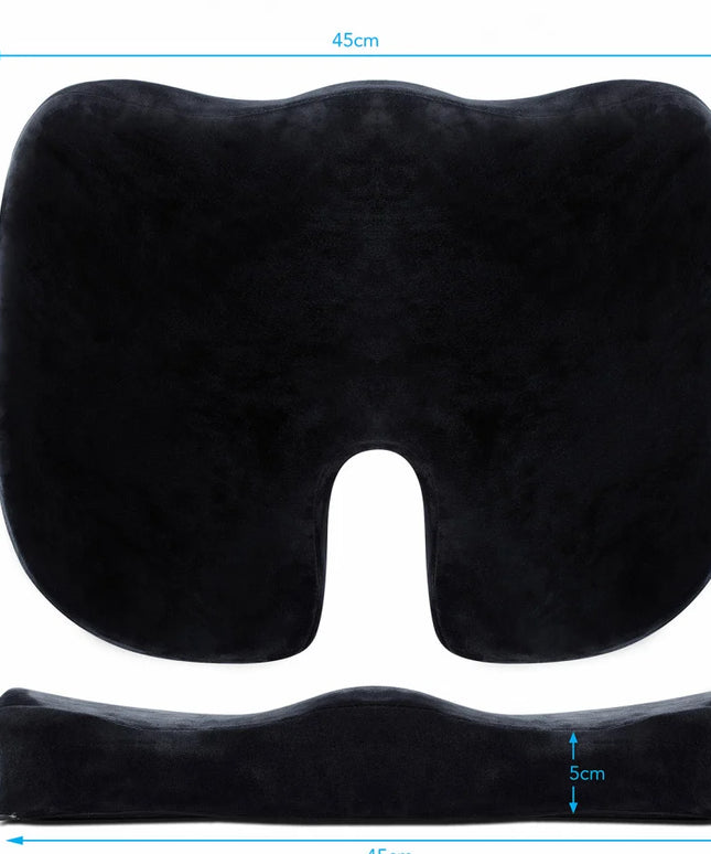 Perna de șezut pentru gravide | Perna Ortopedica Sezut Coccis pentru orice Scaun din Spuma cu Memorie, Fermitate Regular