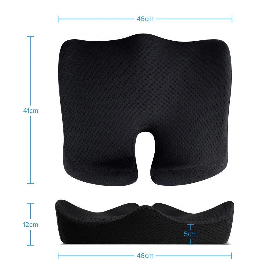 Perna de șezut pentru gravide | Perna Ortopedica Suport Coccis Confort pentru scaun de birou sau masina cu spuma cu memorie