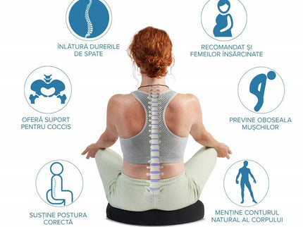 Perna de șezut pentru gravide | Perna Ortopedica Suporto Coccis pentru scaun de birou sau masina - Bebeboo - Totul pentru copii. Jucării, Hăinuțe, Perne, Mobilier, Textile