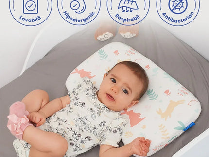 Perna ortopedica Baby pentru nou nascuti 8-24 luni | Multicolora cu Iepurasi | impotriva plagiocefaliei - Bebeboo - Totul pentru copii. Jucării, Hăinuțe, Perne, Mobilier, Textile