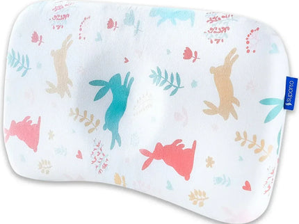 Perna ortopedica Baby pentru nou nascuti 8-24 luni | Multicolora cu Iepurasi | impotriva plagiocefaliei - Bebeboo - Totul pentru copii. Jucării, Hăinuțe, Perne, Mobilier, Textile