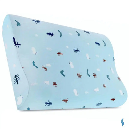 Perna pentru copii Toddler 24+ luni Albastra, Hipoalergenica, din spuma cu memorie - Bebeboo - Totul pentru copii. Jucării, Hăinuțe, Perne, Mobilier, Textile