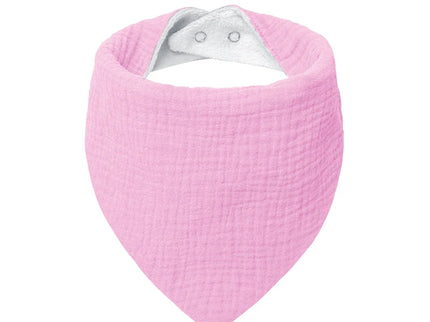 Baveta tip bandana pentru bebelusi, diverse culori, 0 luni+, muselina + bumbac terry