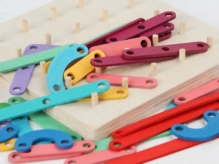 Placă Montessori cu litere, cifre și forme - Bebeboo - Totul pentru copii. Jucării, Hăinuțe, Perne, Mobilier, Textile
