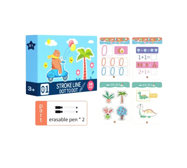 Planșe educative de scris, reutilizabile, 18 buc - Bebeboo - Totul pentru copii. Jucării, Hăinuțe, Perne, Mobilier, Textile