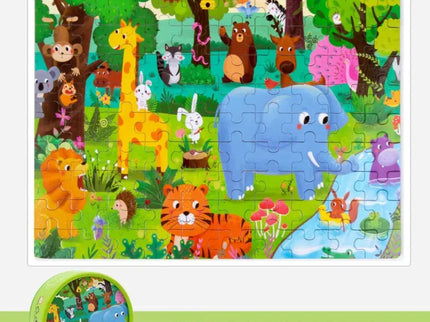 Puzzle educativ cu 100 de piese, 12 tematici - Bebeboo - Totul pentru copii. Jucării, Hăinuțe, Perne, Mobilier, Textile