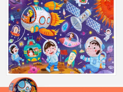 Puzzle educativ cu 100 de piese, 12 tematici - Bebeboo - Totul pentru copii. Jucării, Hăinuțe, Perne, Mobilier, Textile