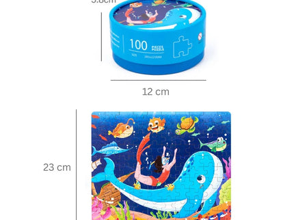 Puzzle educativ cu 100 de piese, 12 tematici - Bebeboo - Totul pentru copii. Jucării, Hăinuțe, Perne, Mobilier, Textile