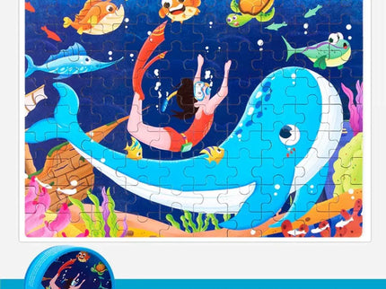 Puzzle educativ cu 100 de piese, 12 tematici - Bebeboo - Totul pentru copii. Jucării, Hăinuțe, Perne, Mobilier, Textile
