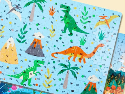 Puzzle educativ cu 100 de piese, 12 tematici - Bebeboo - Totul pentru copii. Jucării, Hăinuțe, Perne, Mobilier, Textile