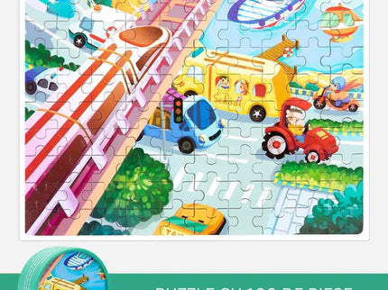 Puzzle educativ cu 100 de piese, 12 tematici - Bebeboo - Totul pentru copii. Jucării, Hăinuțe, Perne, Mobilier, Textile