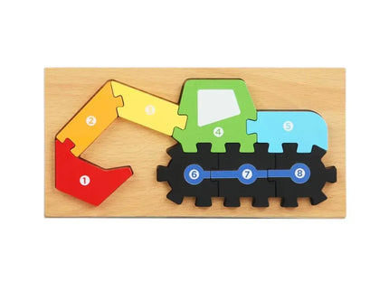 Puzzle 3D din lemn, 6-9 piese, 2 ani+ - Bebeboo - Totul pentru copii. Jucării, Hăinuțe, Perne, Mobilier, Textile