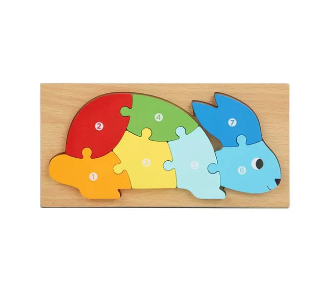 Puzzle 3D din lemn, 6-9 piese, 2 ani+ - Bebeboo - Totul pentru copii. Jucării, Hăinuțe, Perne, Mobilier, Textile