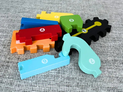 Puzzle 3D din lemn, 6-9 piese, 2 ani+ - Bebeboo - Totul pentru copii. Jucării, Hăinuțe, Perne, Mobilier, Textile