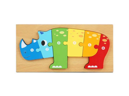 Puzzle 3D din lemn, 6-9 piese, 2 ani+ - Bebeboo - Totul pentru copii. Jucării, Hăinuțe, Perne, Mobilier, Textile